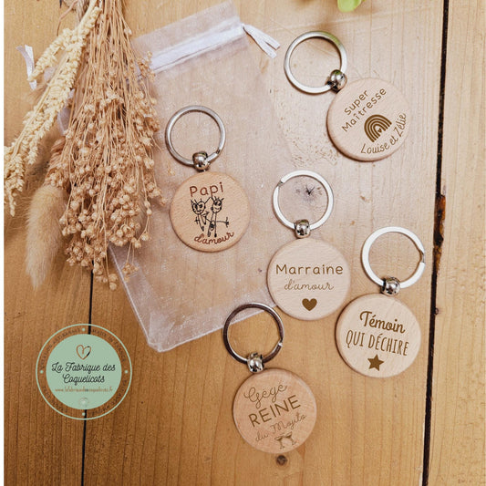 Porte clé date / cadeau couple / rencontre / mariage / amour / femme homme / saint valentin