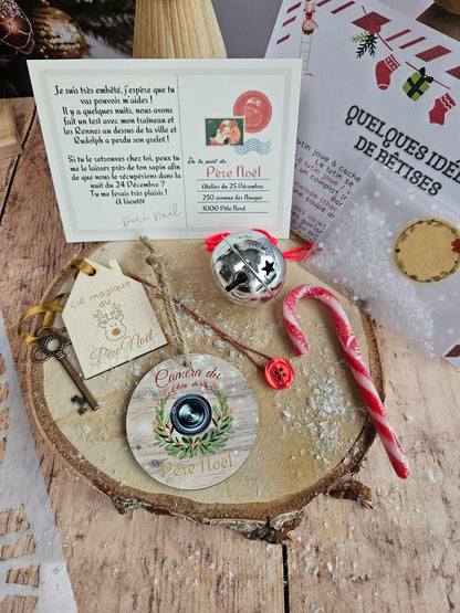 Kit- box du Père Noël / kit complet / idées blague bêtise / père noël / tradition noël / magie personnalisé / première année / grelot/ lutin