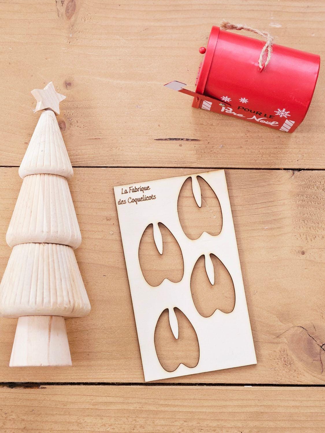 Empreinte de pas lutin - Père Noël - renne - trace magie de noël - elfe - Empreinte pochoir elfe lutin farceur noël enfant magie - Rudolph