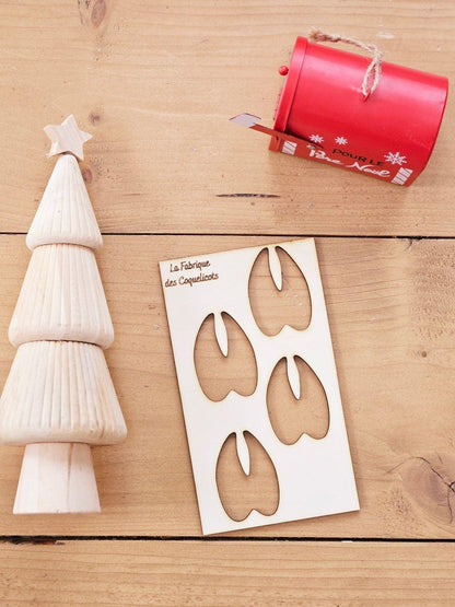 Empreinte de pas lutin - Père Noël - renne - trace magie de noël - elfe - Empreinte pochoir elfe lutin farceur noël enfant magie - Rudolph