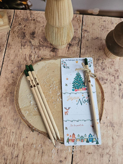 Crayon à planter Noël - à personnaliser - maitresse nounou atsem - Noël cadeau personnalisé - femme enfant cadeau enfant -  fin année