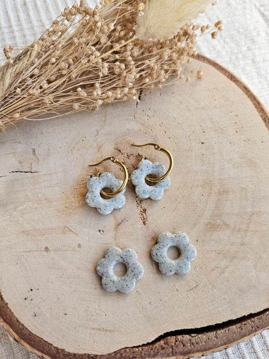 Pampilles interchangeables - par 2 - ZELIE - GRANIT