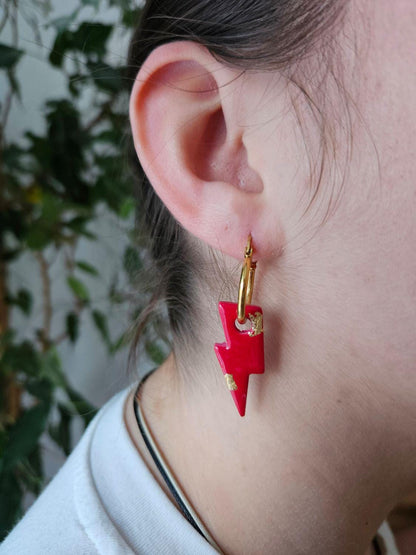 Pampilles interchangeables - par 2 - POTTER - ROUGE love