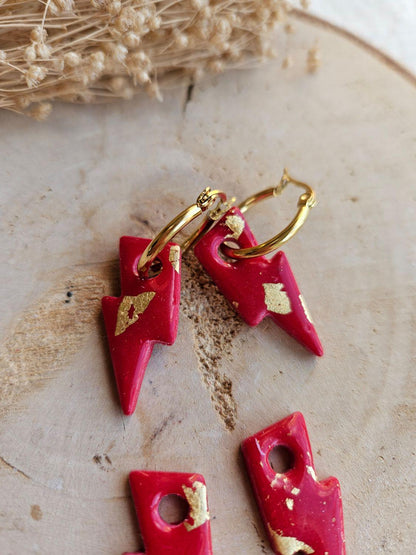 Pampilles interchangeables - par 2 - POTTER - ROUGE love