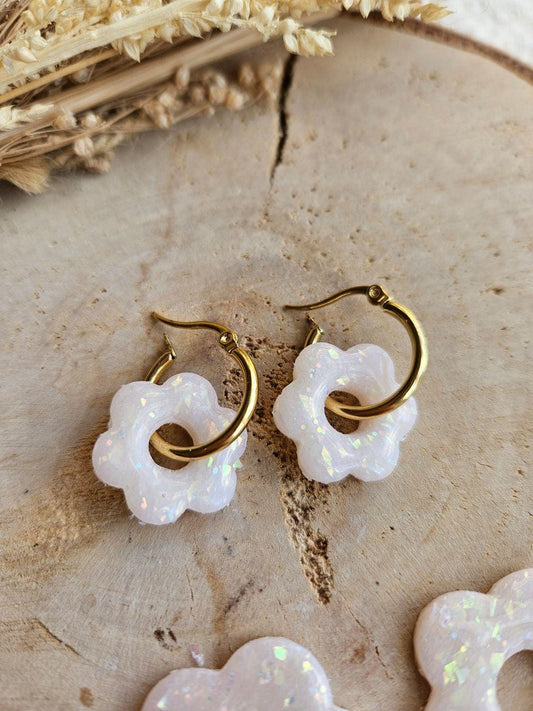 Pampilles interchangeables - par 2 - ZELIE- OPALE