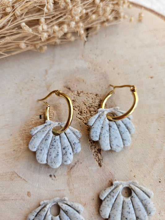 Pampilles interchangeables - par 2 - ARIEL - GRANIT