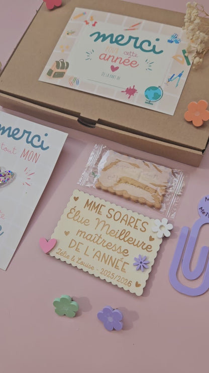 BOX CADEAU FIN D'ANNÉE SCOLAIRE PERSONNALISÉE