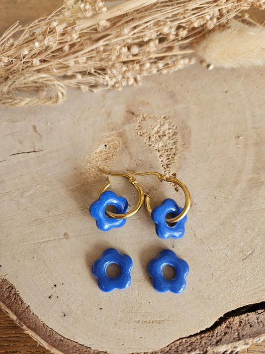 Pampilles interchangeables - par 2 - mini ZELIE -  BLEU ROI