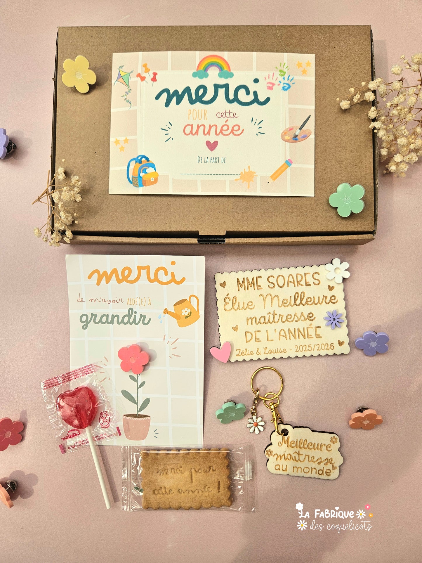 BOX CADEAU FIN D'ANNÉE SCOLAIRE PERSONNALISÉE