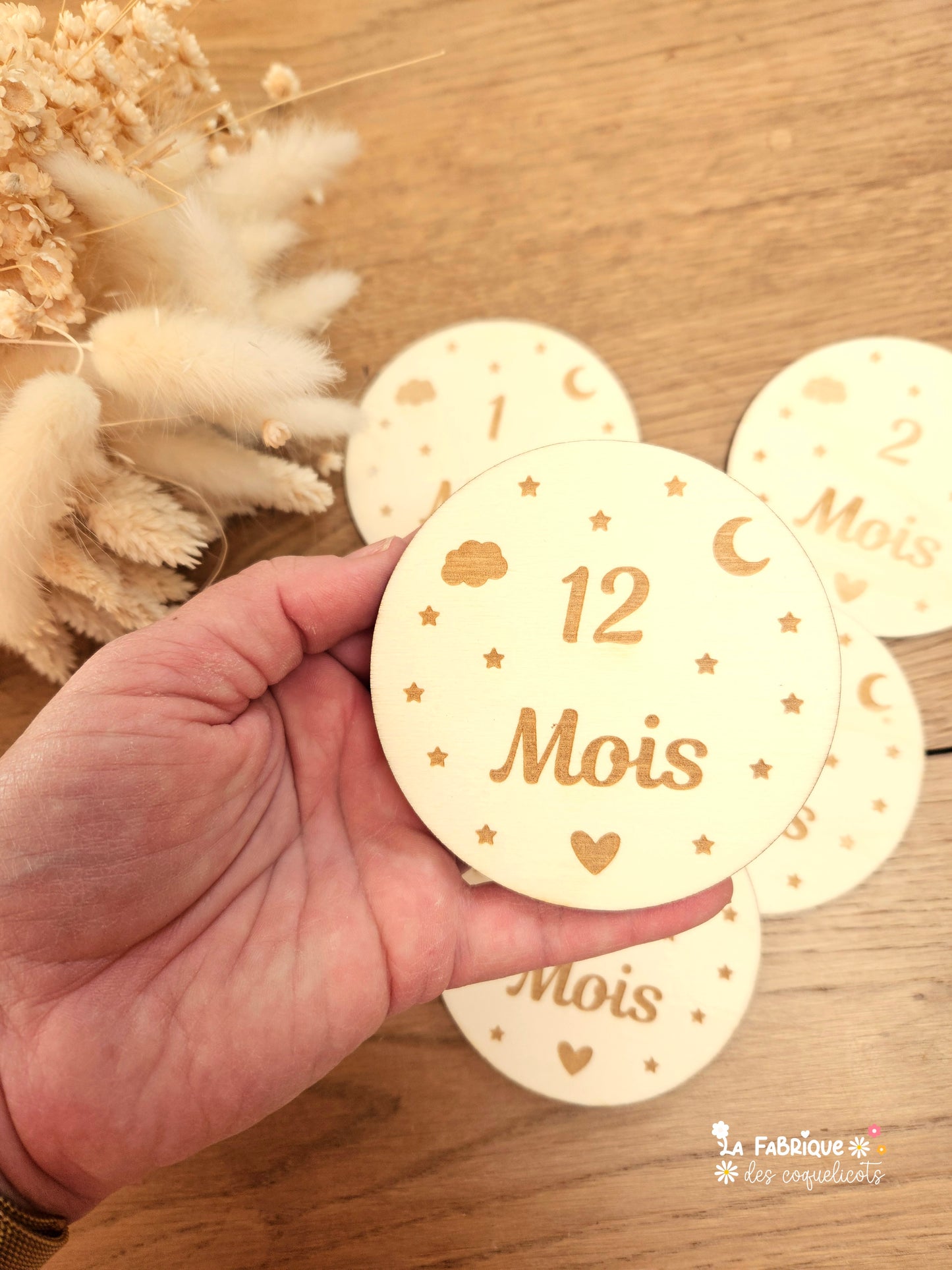 Plaque étape bébé - de 1 mois à 12 mois