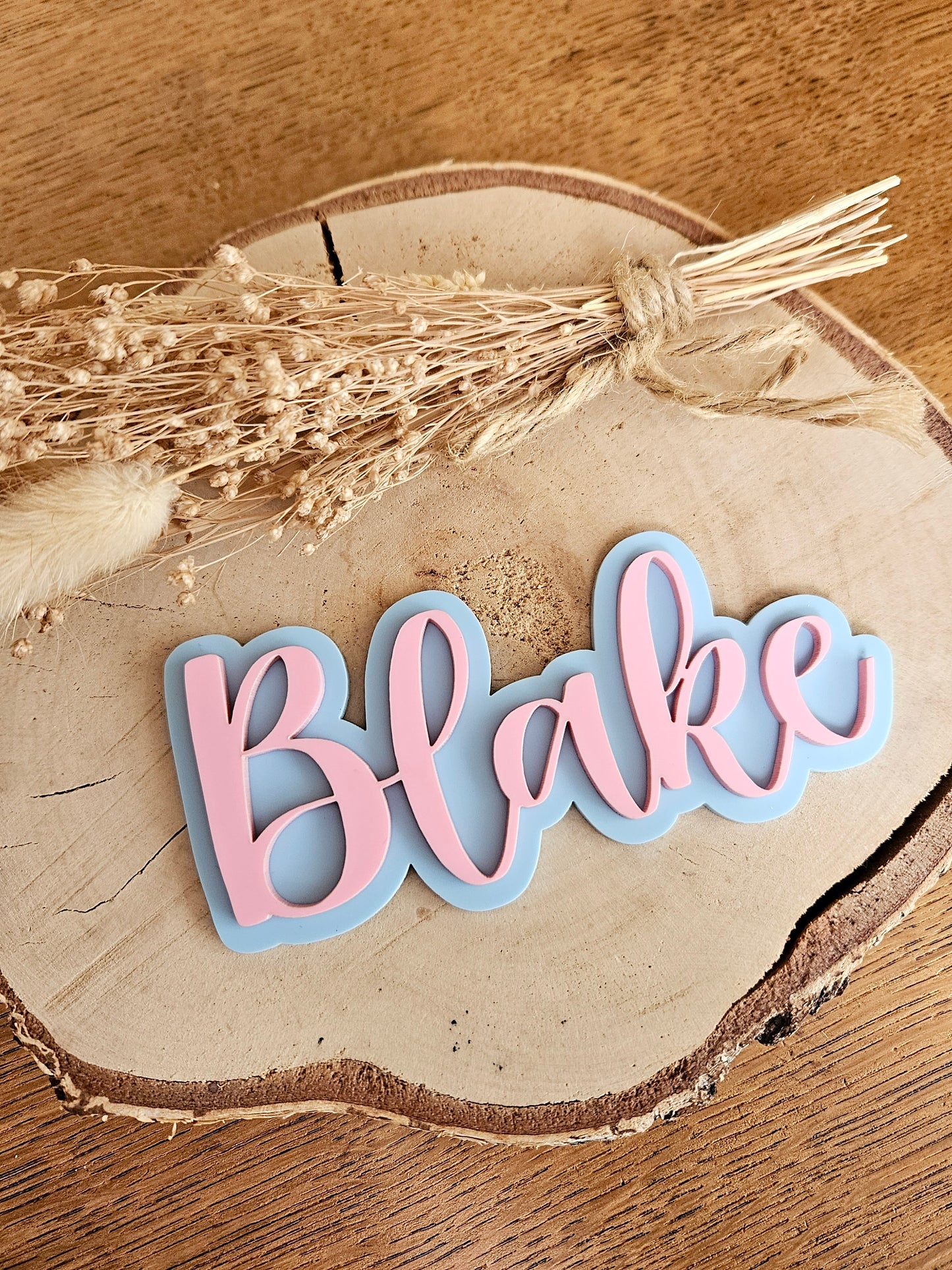 Cake topper PRÉNOM personnalisé / déco anniversaire baptême mariage communion / déco fille