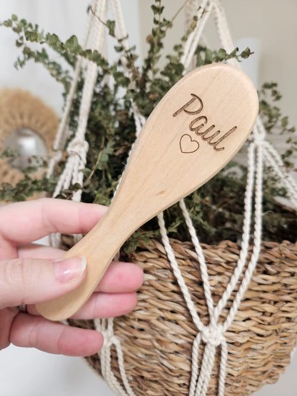 Brosse douce pour bébé personnalisée