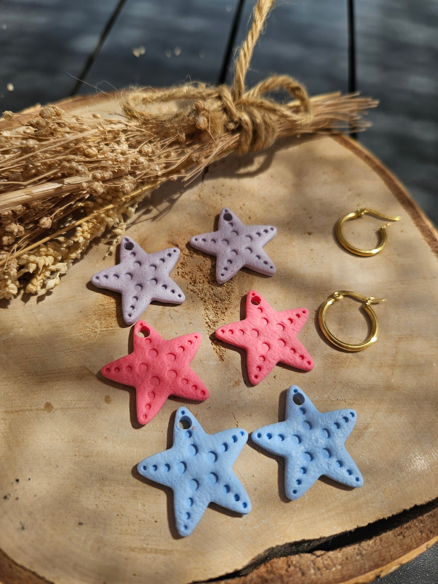 Pampilles interchangeables - par 2 - - ETOILE DE MER / STARFISH