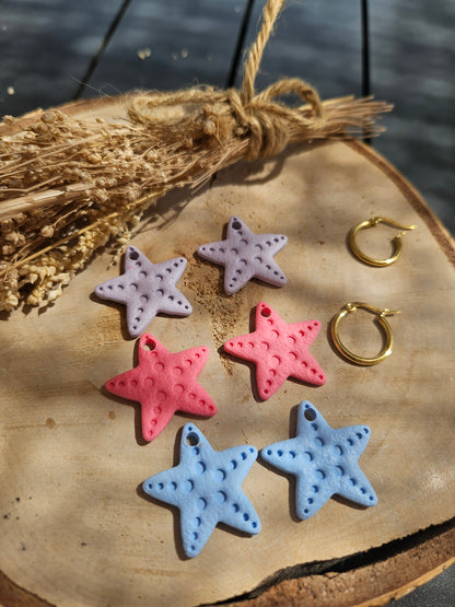Pampilles interchangeables - par 2 - - ETOILE DE MER / STARFISH