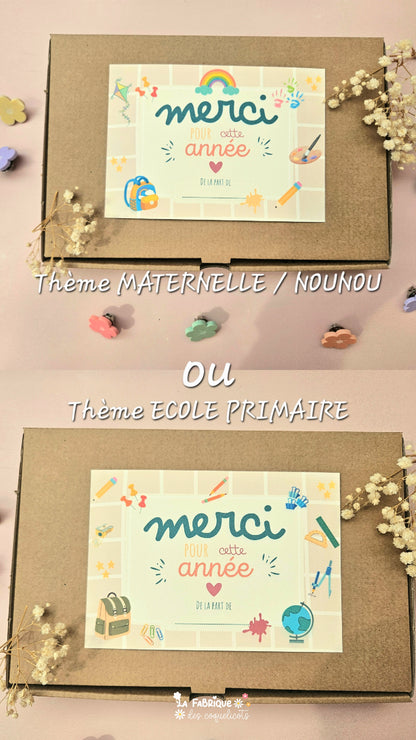 BOX CADEAU FIN D'ANNÉE SCOLAIRE PERSONNALISÉE