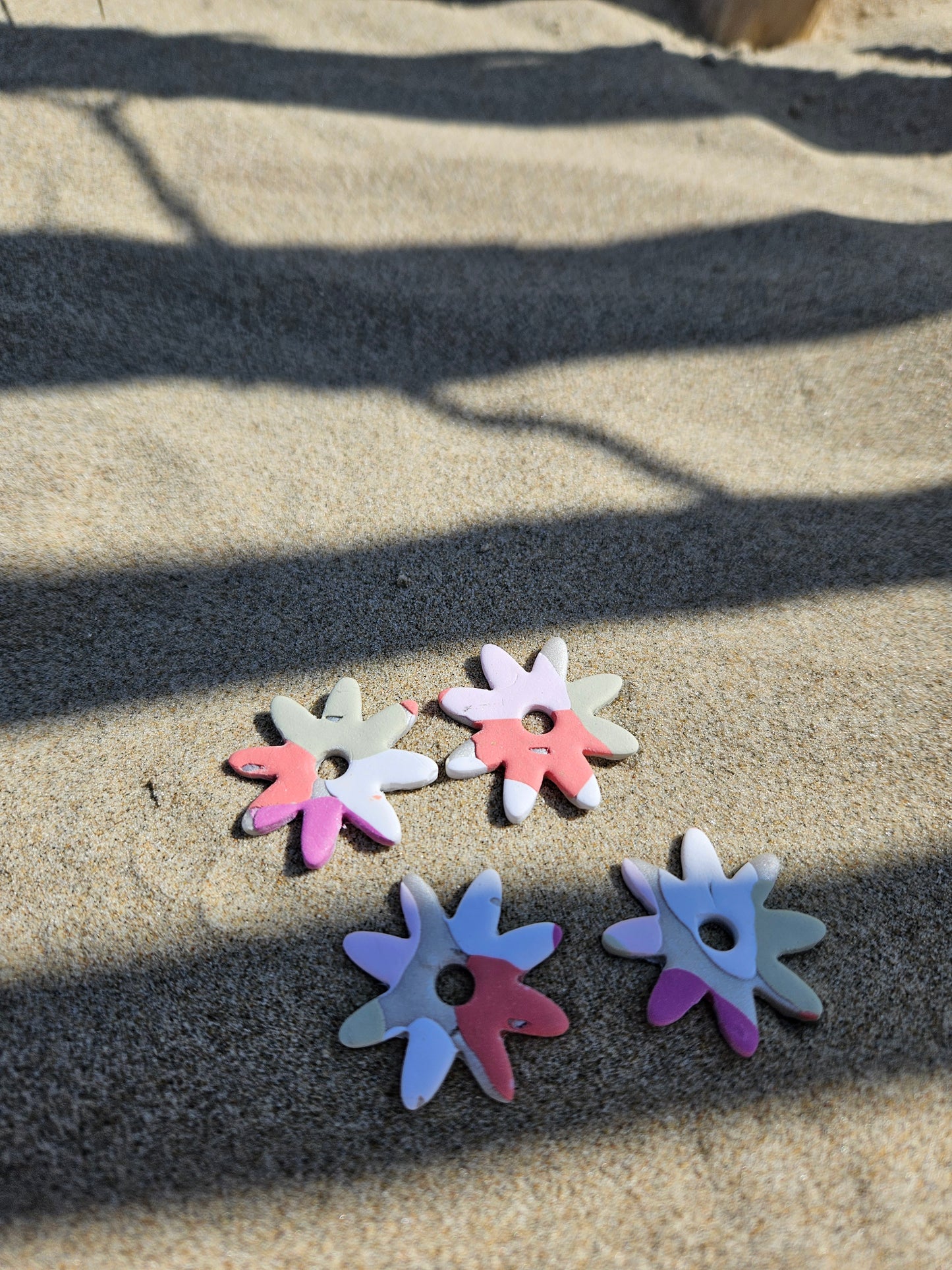 Pampilles interchangeables - par 2 -s ELEONOR ARLEQUIN ROSE