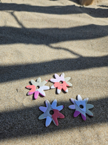 Pampilles interchangeables - par 2 -s ELEONOR ARLEQUIN ROSE