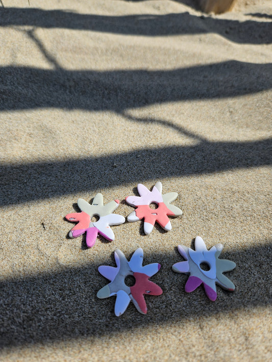 Pampilles interchangeables - par 2 -s ELEONOR ARLEQUIN ROSE