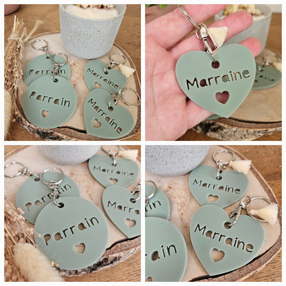 Porte-clés personnalisé à message - maman mamie marraine parrain cadeau enfant nounou maitresse / maitre/ papy