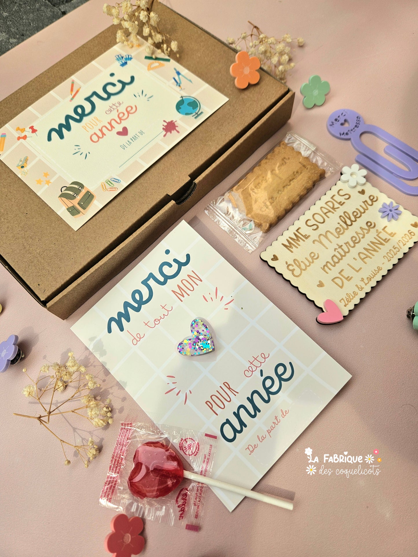 BOX CADEAU FIN D'ANNÉE SCOLAIRE PERSONNALISÉE