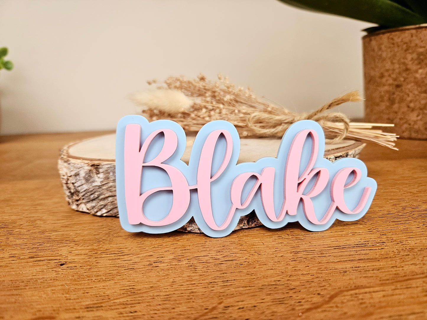 Cake topper PRÉNOM personnalisé / déco anniversaire baptême mariage communion / déco fille