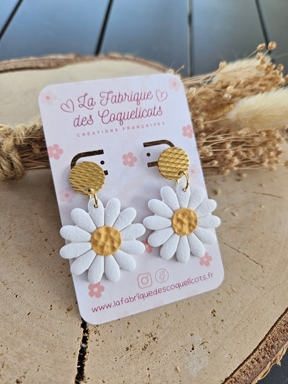 Boucles oreilles - DAISY / PAQUERETTE