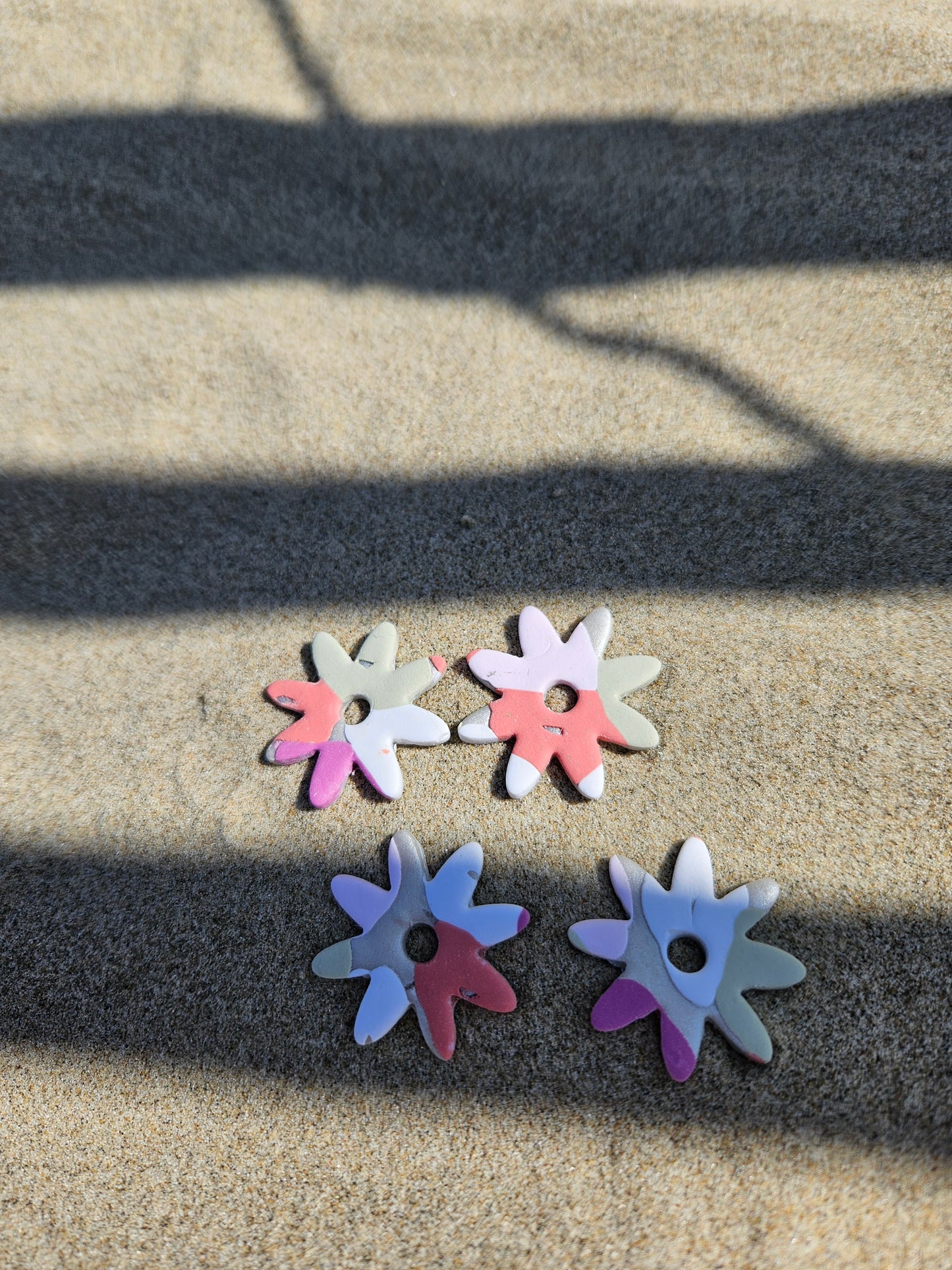 Pampilles interchangeables - par 2 -s ELEONOR ARLEQUIN ROSE