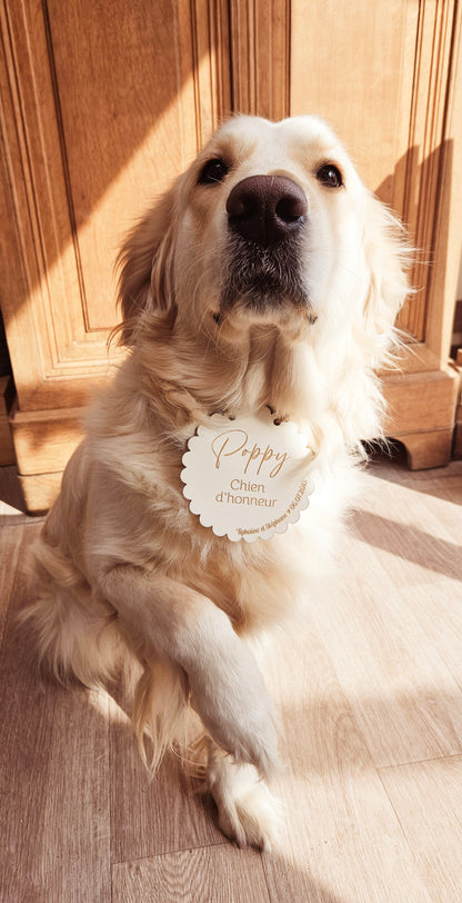 Pancarte en bois personnalisée "CHIEN D'honneur" / mariage / décoration mariage