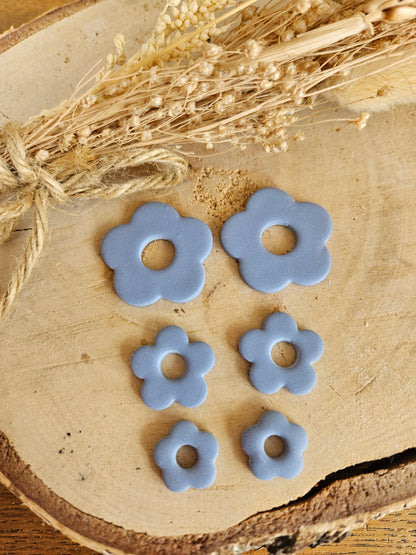 Pampilles interchangeables - par 2 - ZELIE  BLEU PIERRE