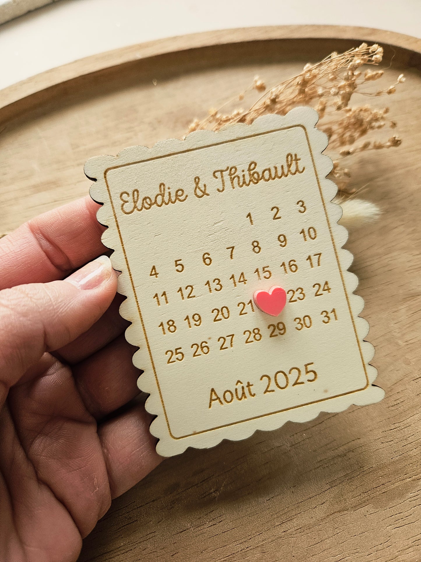 Magnet calendrier - amour