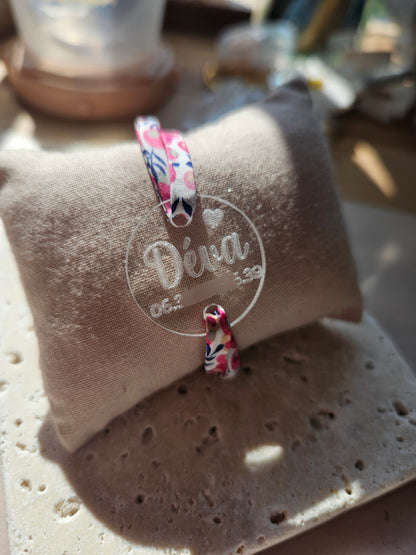 Bracelet liberty SOS vacances / enfant perdu / bracelet personnalisé / bracelet enfant bébé / contact urgence