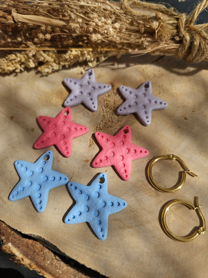 Pampilles interchangeables - par 2 - - ETOILE DE MER / STARFISH