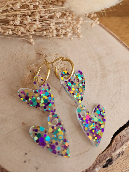 Pampilles interchangeables - par 2 - AMBRE - MULTI COULEURS