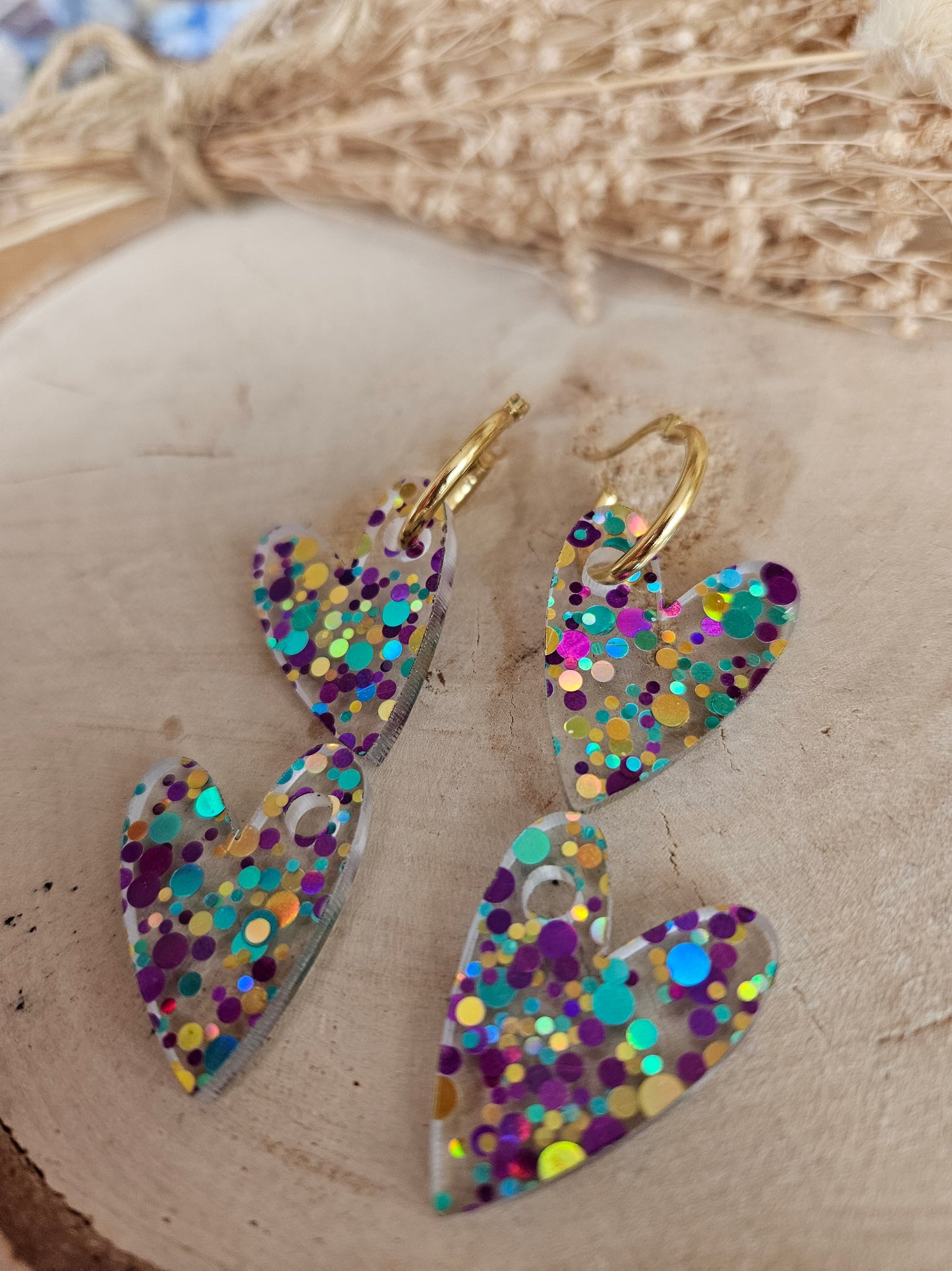 Pampilles interchangeables - par 2 - AMBRE - MULTI COULEURS