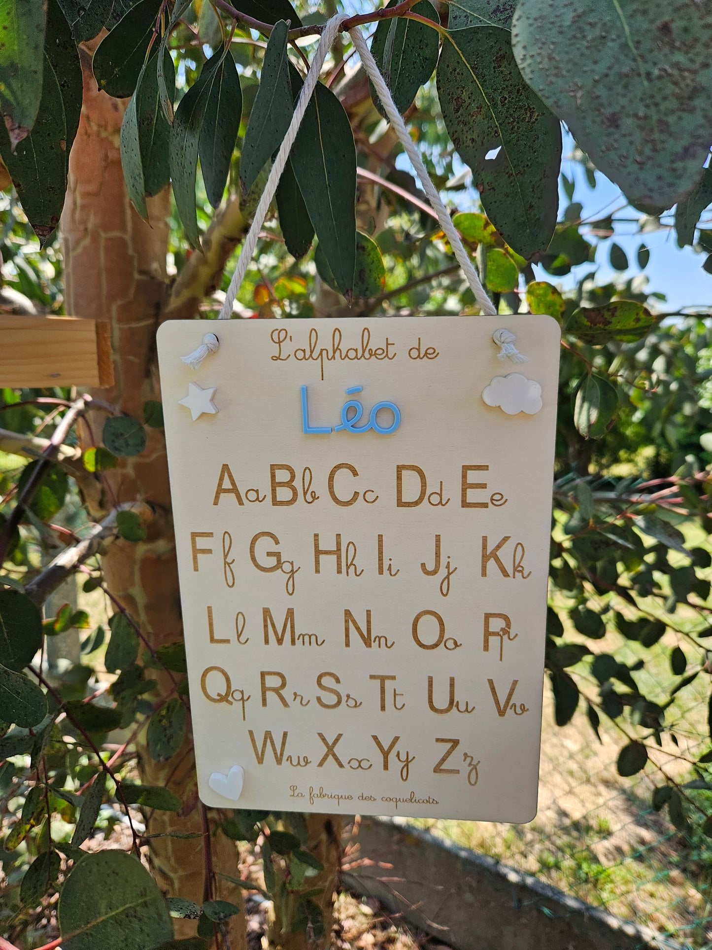 Abécédaire - affiche bois personnalisé