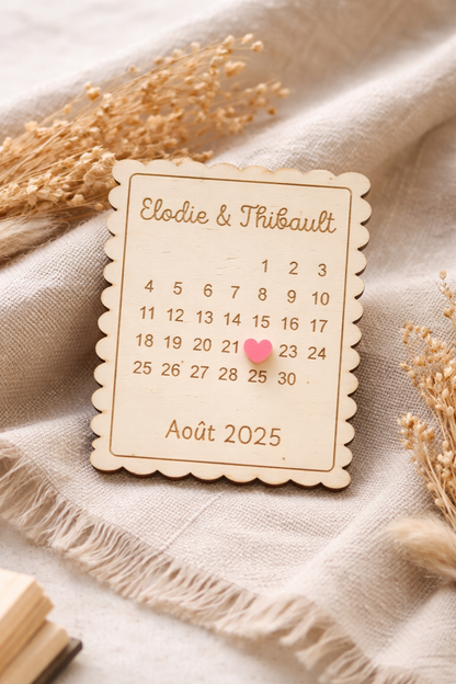 Magnet calendrier - amour