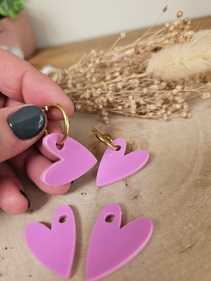 Pampilles interchangeables - par 2 - AMBRE - MAUVE LAVANDE