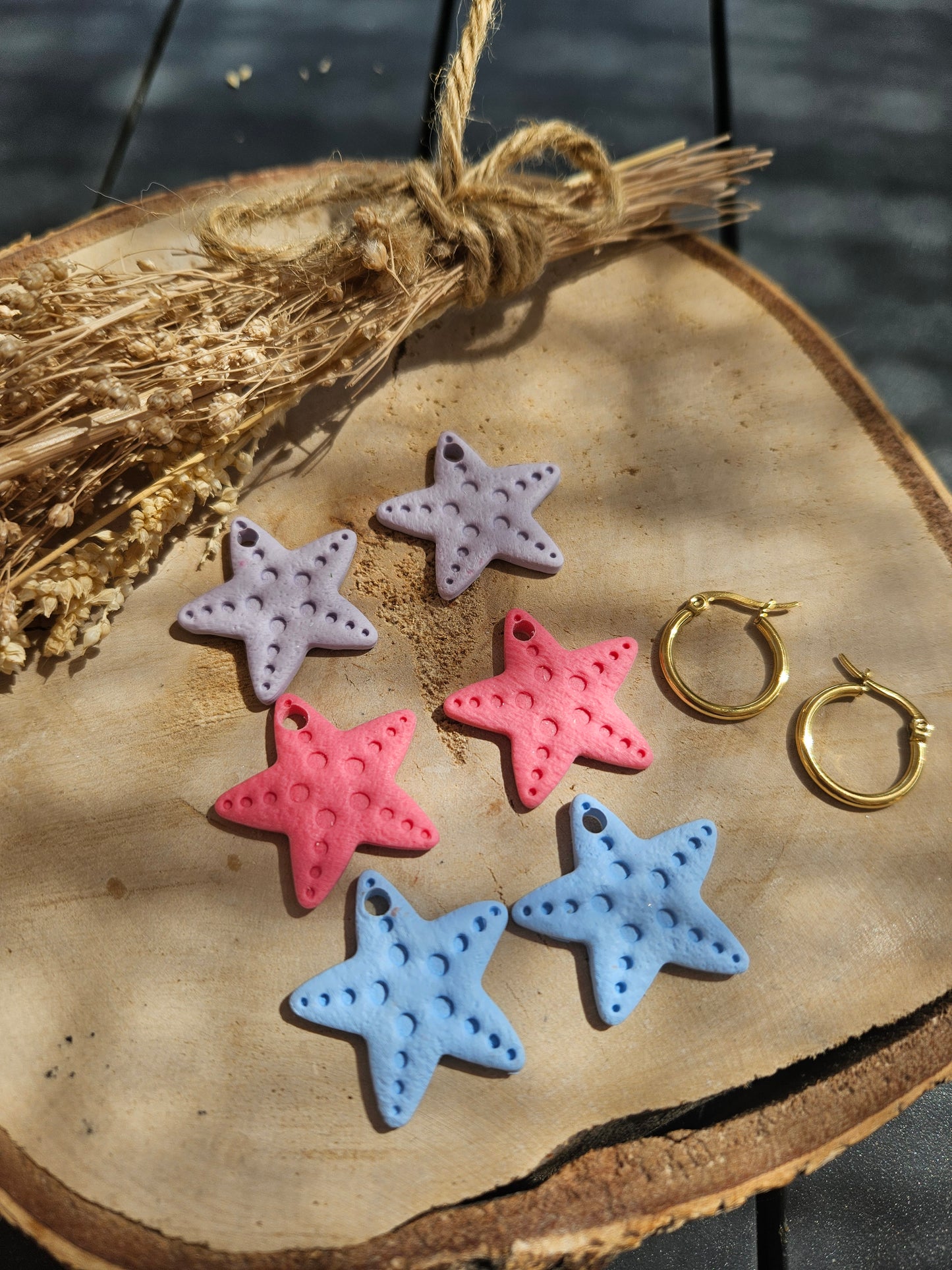 Pampilles interchangeables - par 2 - - ETOILE DE MER / STARFISH