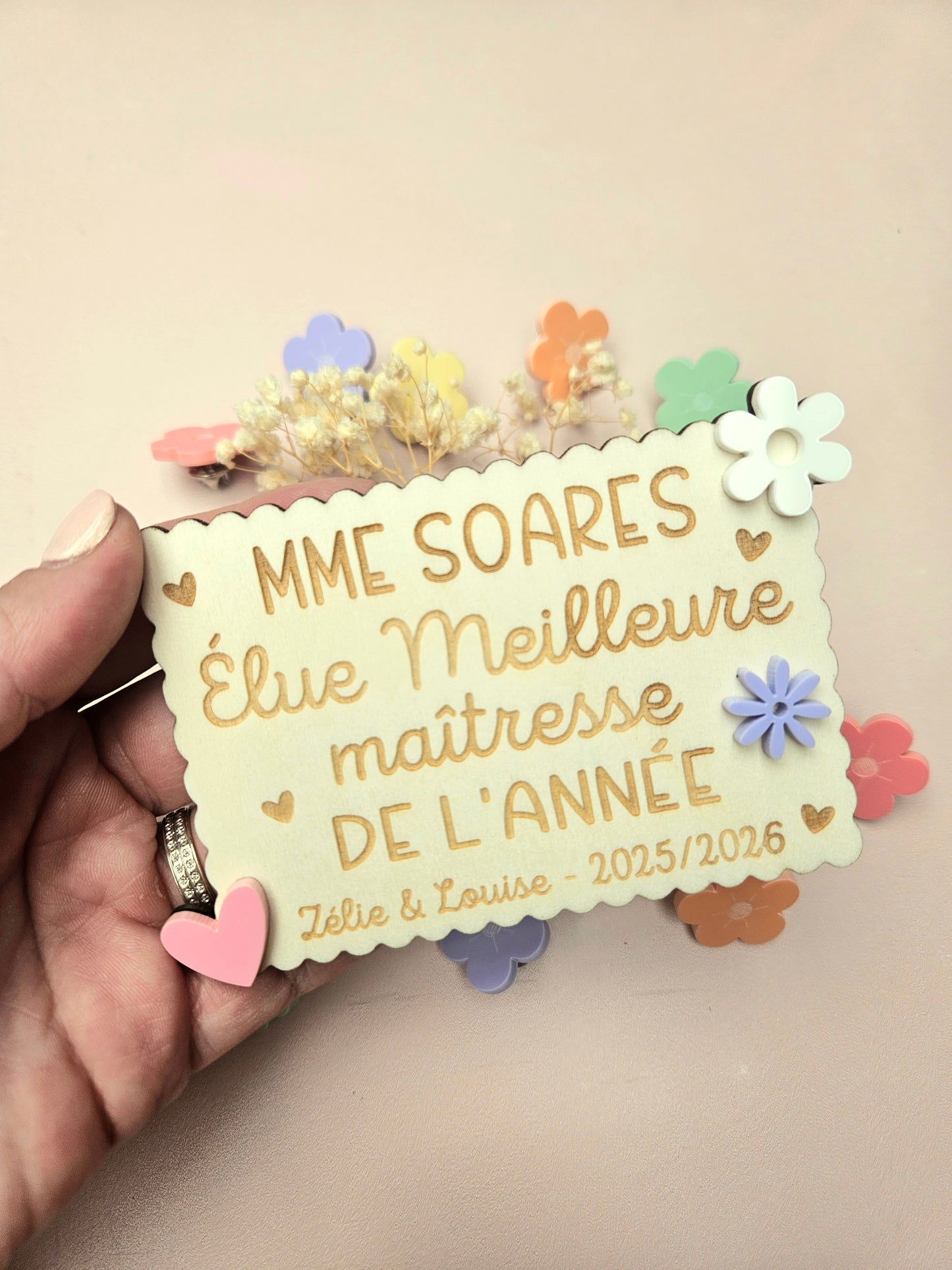 MAGNET BISCUIT PERSONNALISÉ FIN D'ANNÉE SCOLAIRE