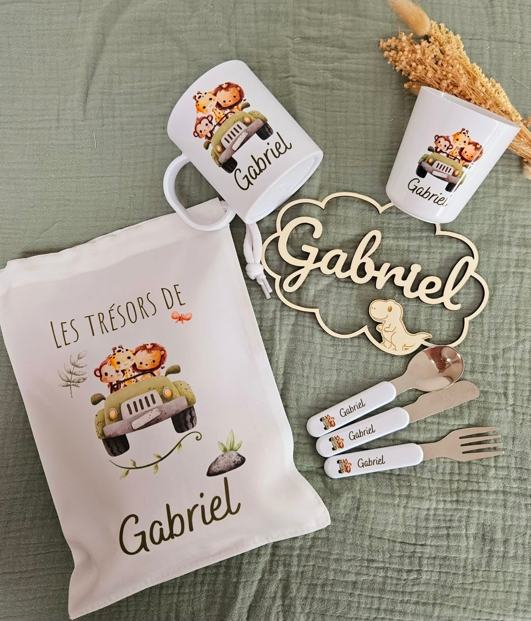 kit enfant  / bébé / cadeau personnalisé / anniversaire baptême naissance / cadeau bébé /