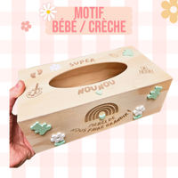 Boite à mouchoirs personnalisée Cadeau Maîtresse atsem nounou