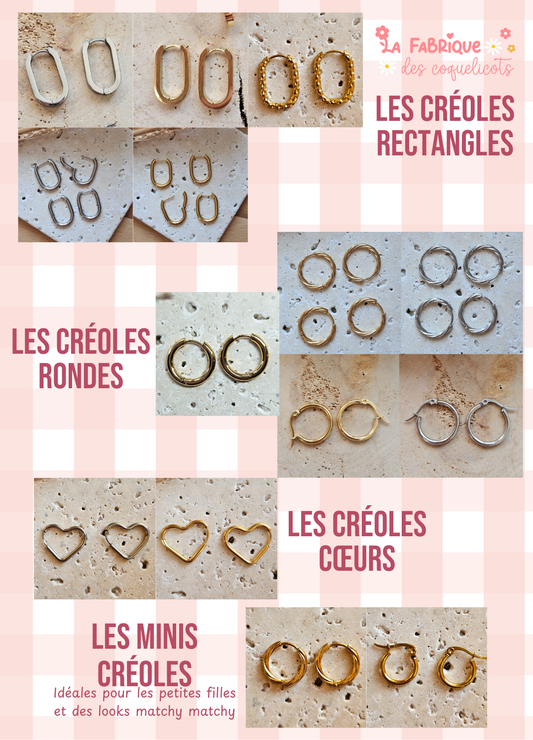 CRÉOLES pour pampilles interchangeables